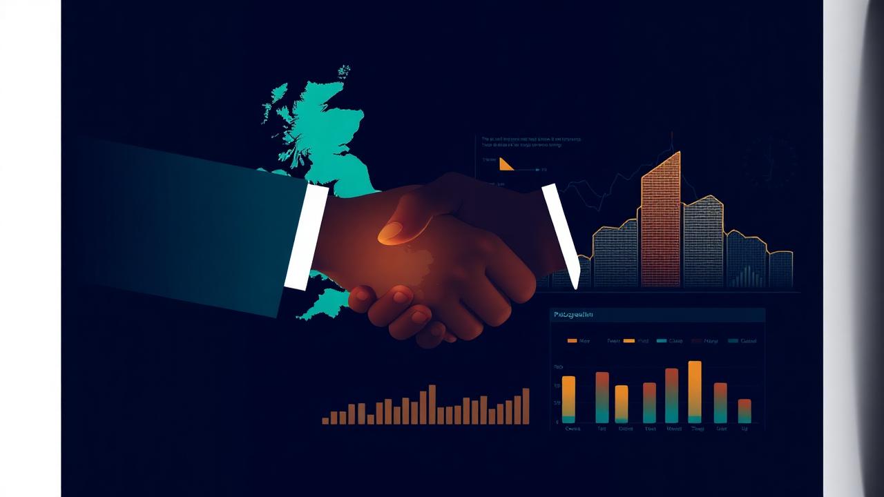 Power BI reporting and data visualisation dashboards on a dark background
